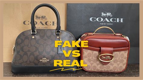 vintage coach fake vs real